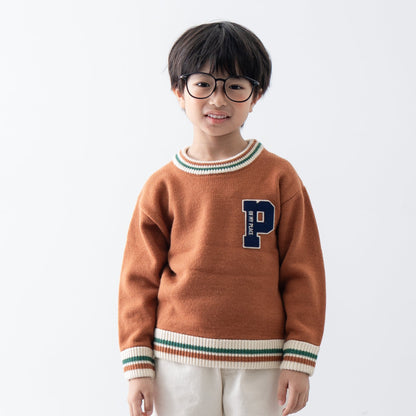 ニットセーター　BROWN