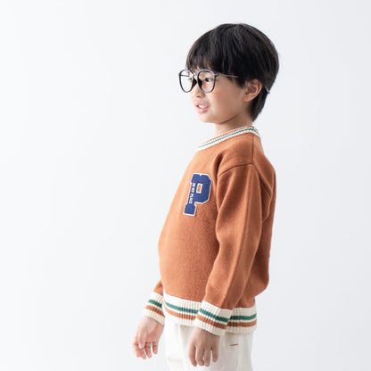 ニットセーター　BROWN