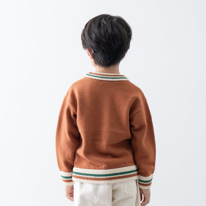 ニットセーター　BROWN