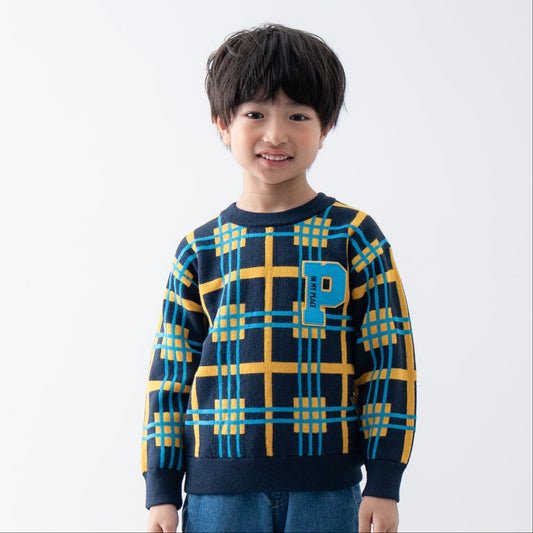 ニットセーター　NAVY