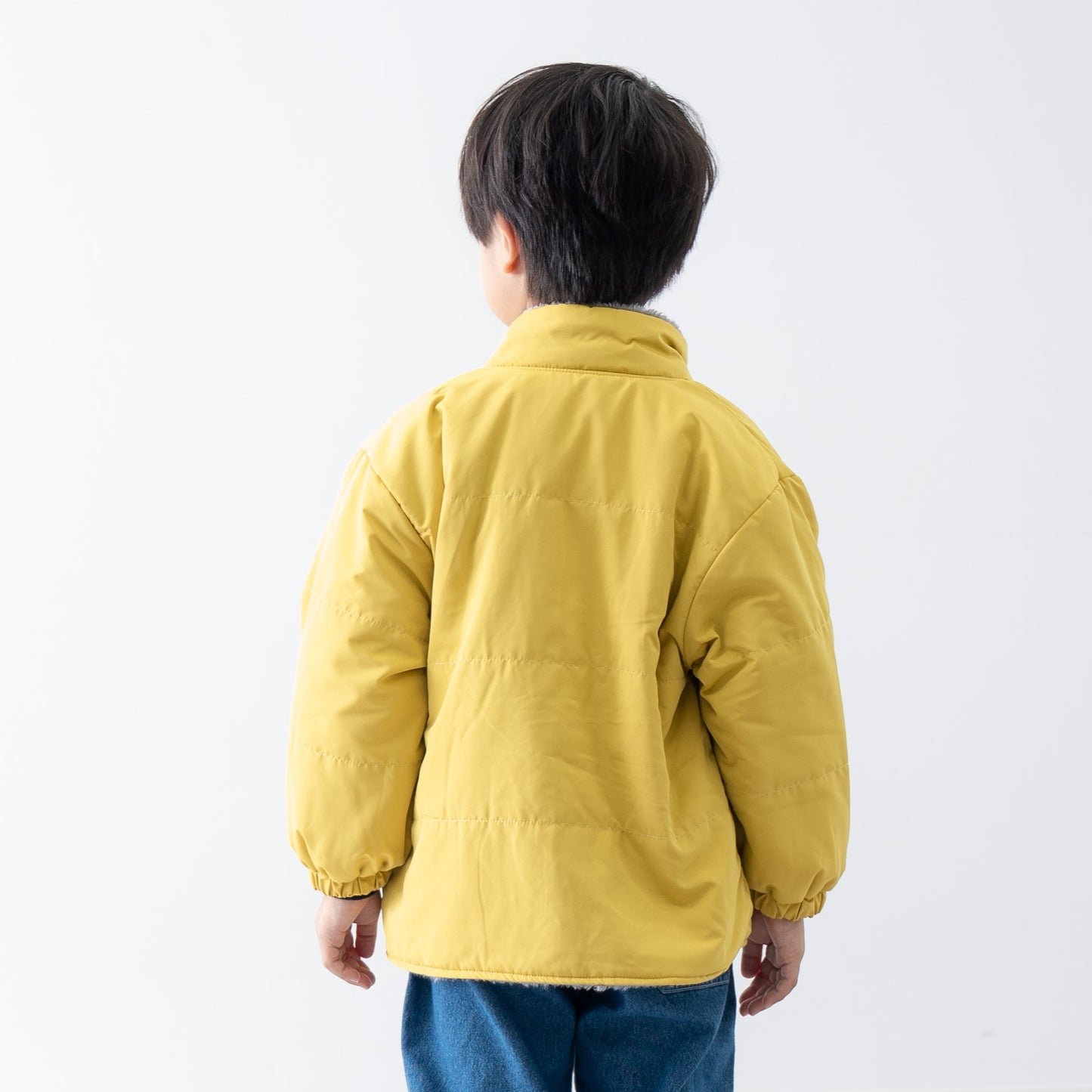 中綿ナイロンジャンバー　YELLOW