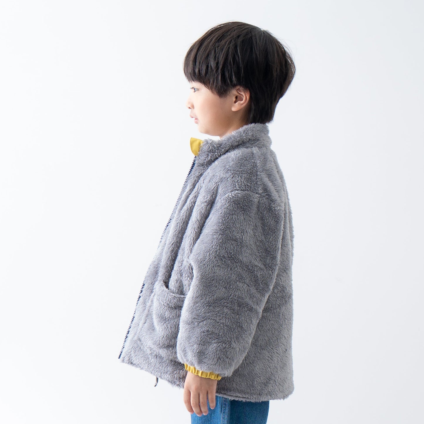 中綿ナイロンジャンバー　YELLOW