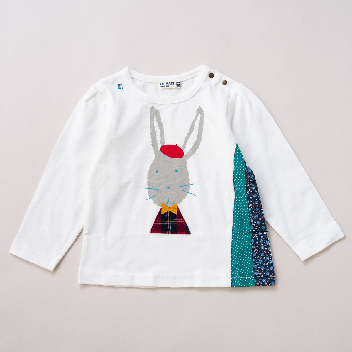 アニマルモチーフTシャツ【ウサギ】　OFF-WHITE