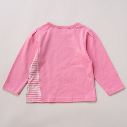アニマルモチーフTシャツ【ネコ】　PINK