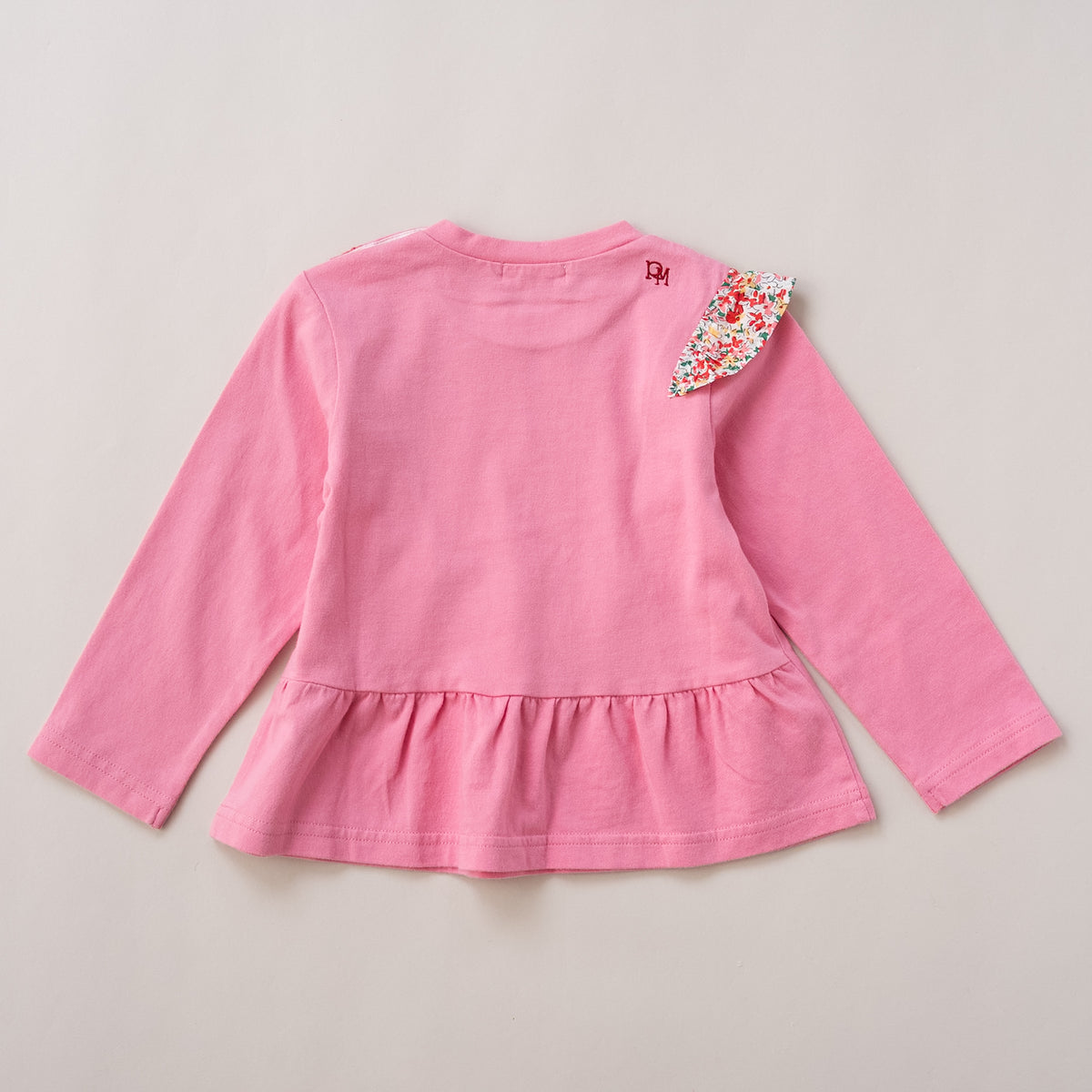 リボンフリルTシャツ　PINK