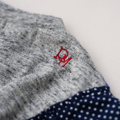 リボンフリルTシャツ　GRAY