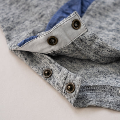 リボンフリルTシャツ　GRAY