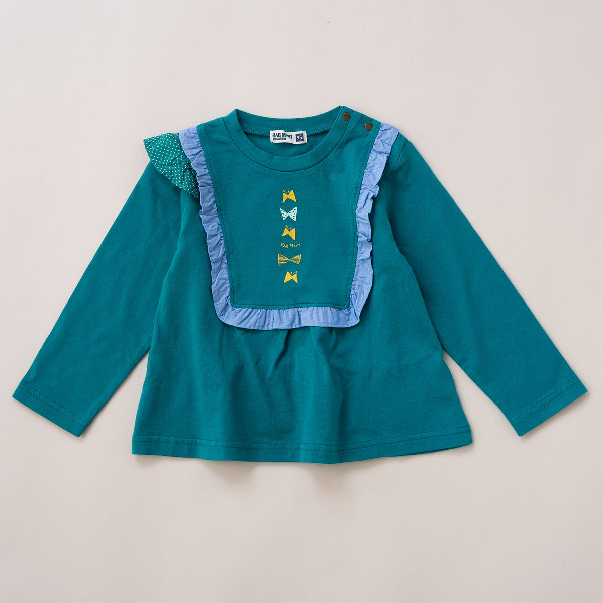 リボンフリルTシャツ　GREEN