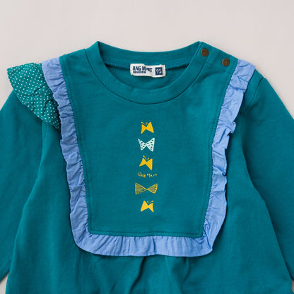 リボンフリルTシャツ　GREEN