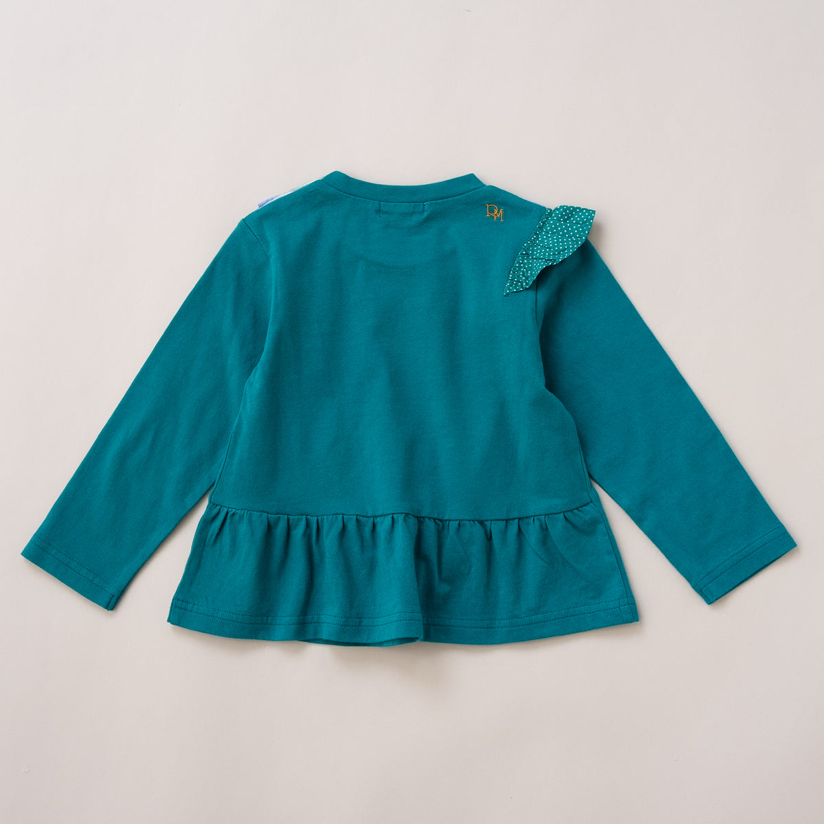 リボンフリルTシャツ　GREEN