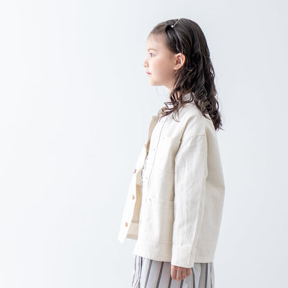 デニムオーバーサイズジャケット　IVORY