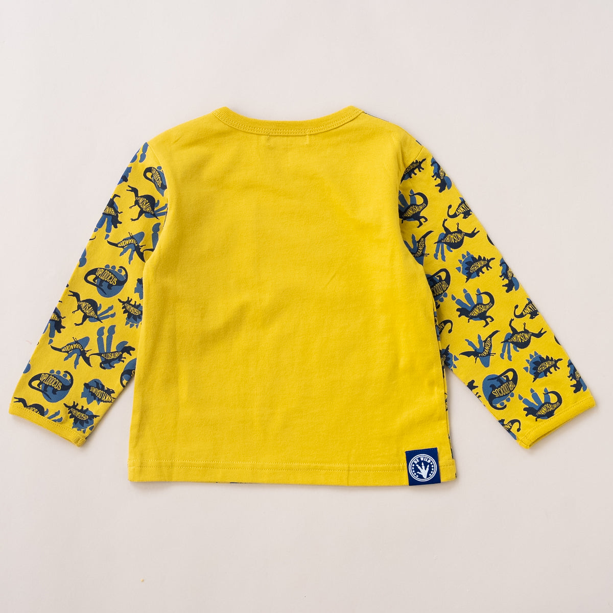 ポケットサスペンダー風Tシャツ【恐竜】　YELLOW
