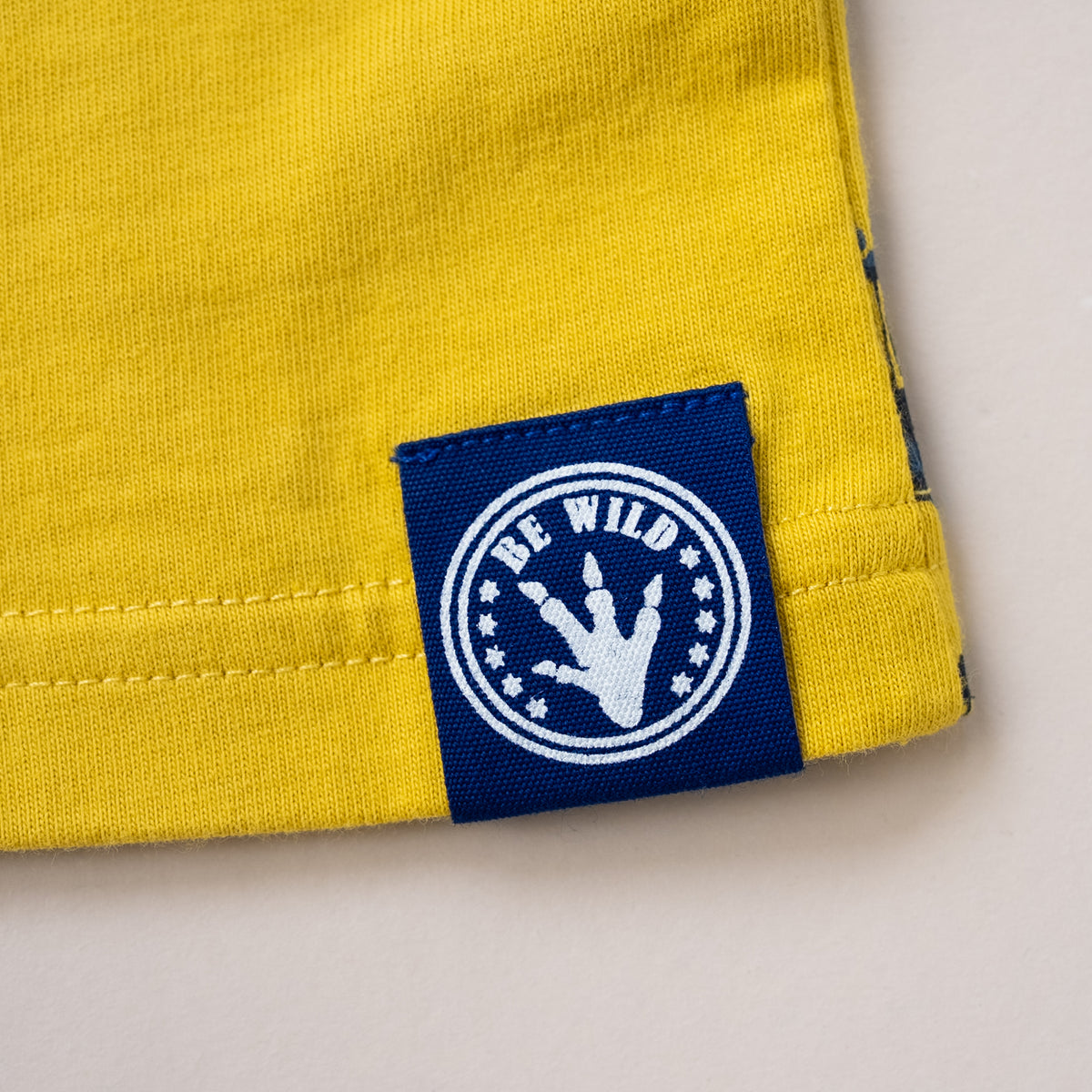 ポケットサスペンダー風Tシャツ【恐竜】　YELLOW