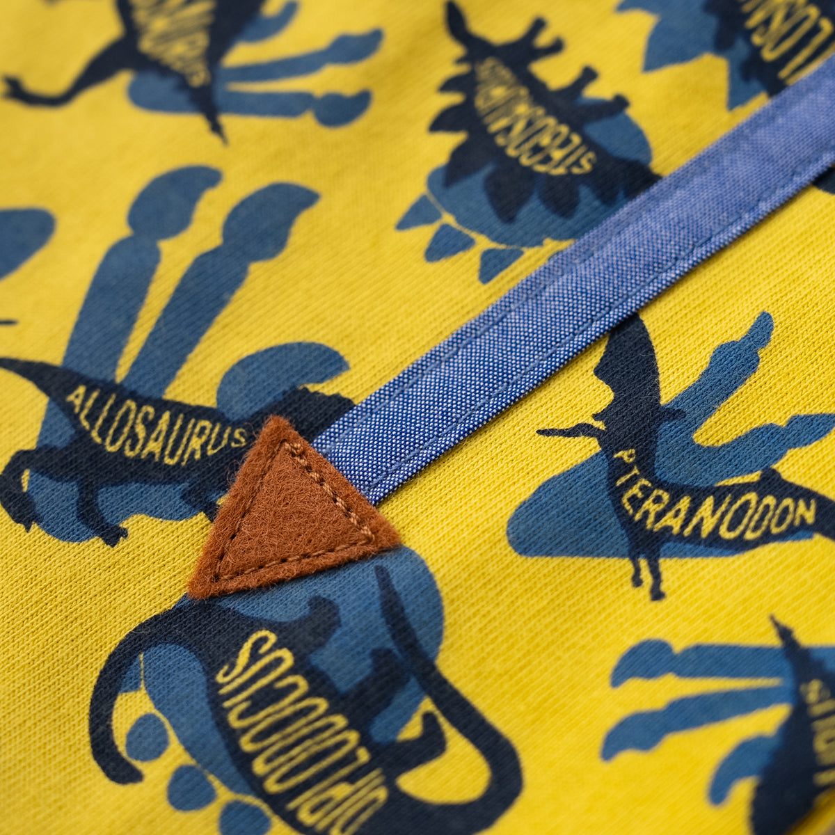 ポケットサスペンダー風Tシャツ【恐竜】　YELLOW