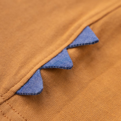恐竜レイヤードTシャツ　CAMEL