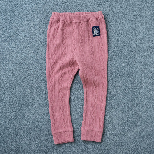 ケーブルニットレギンス　PINK