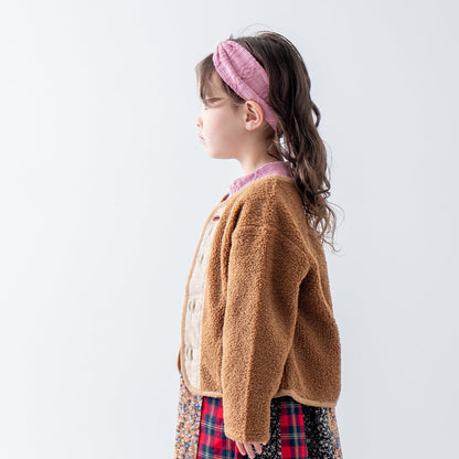 ボアカーディガン　BROWN