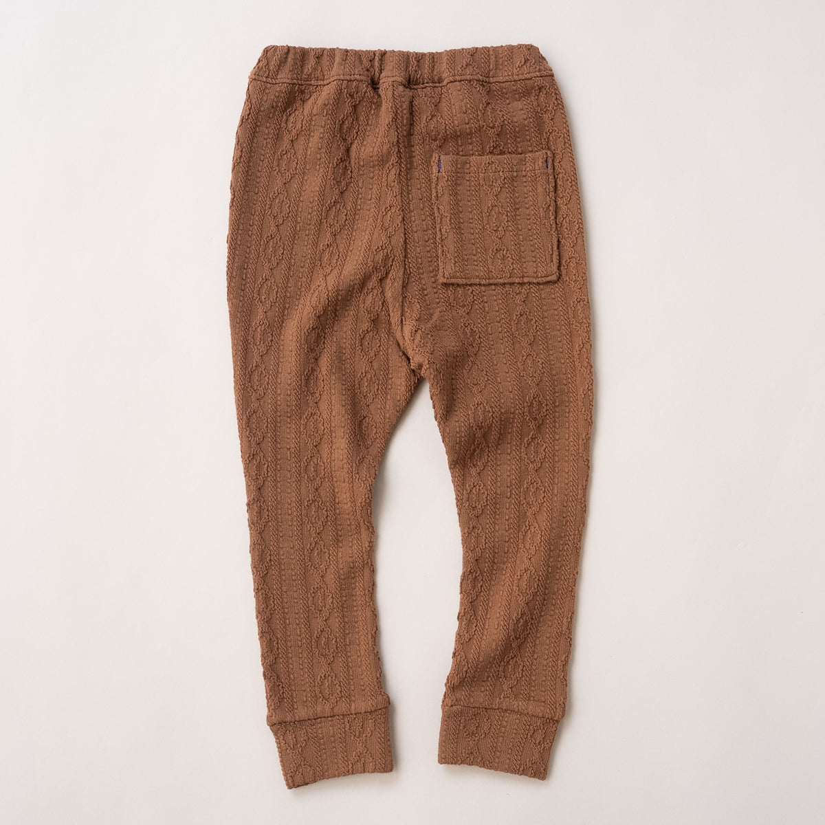 ケーブルニットレギンス　BROWN
