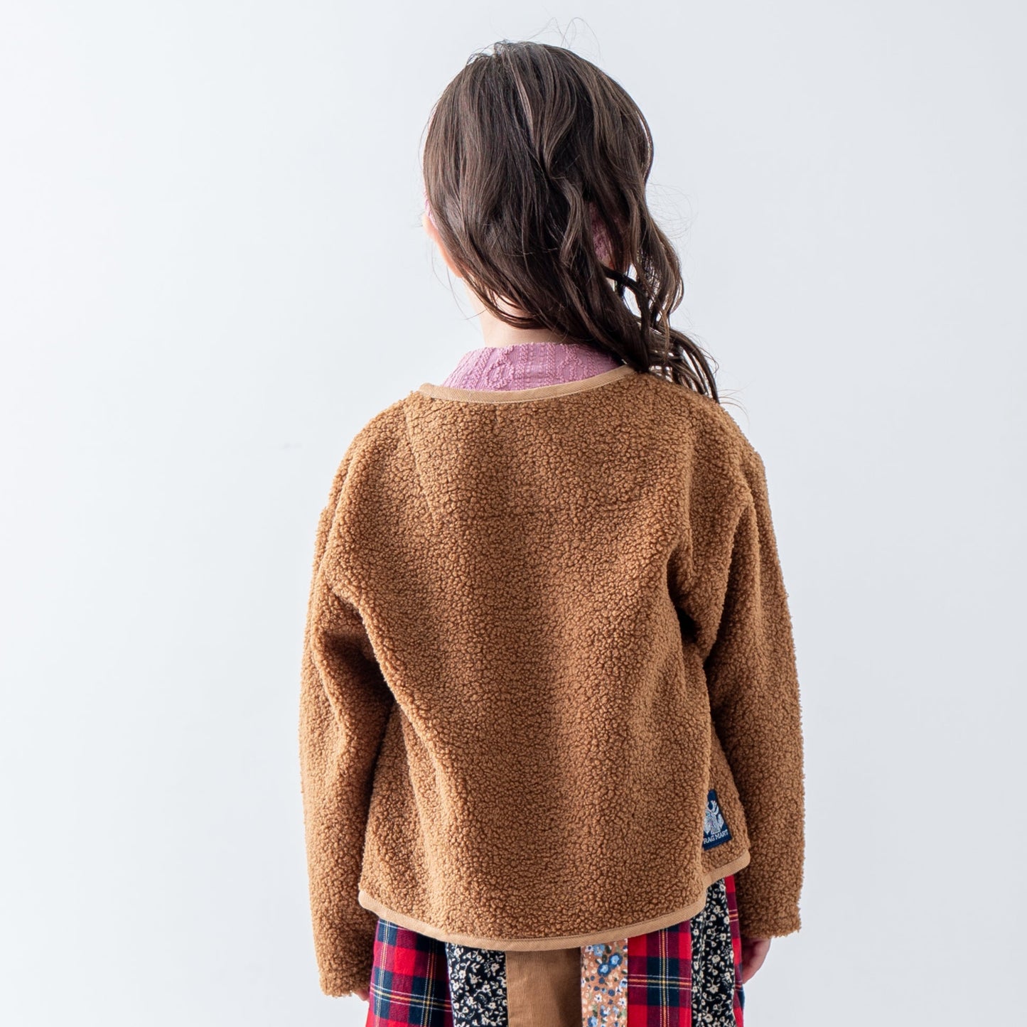 ボアカーディガン　BROWN