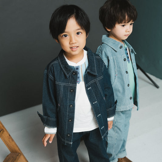 デニムオーバーサイズジャケット　NAVY