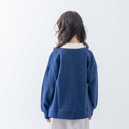 トラッドスタイルカーディガン　NAVY