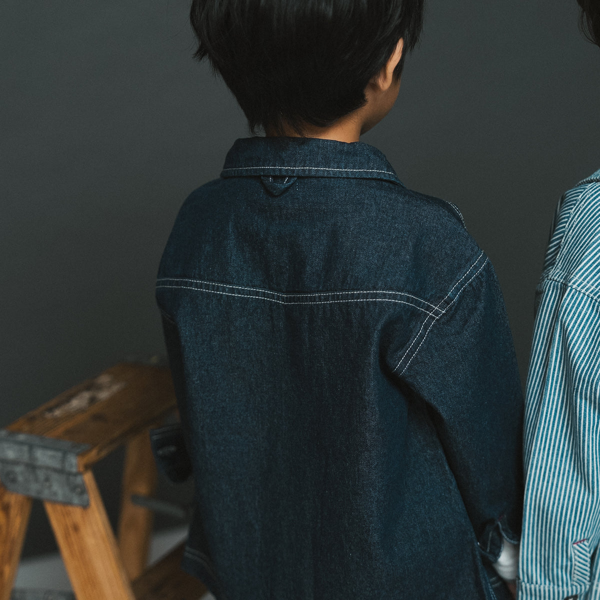デニムオーバーサイズジャケット　NAVY