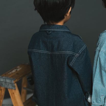 デニムオーバーサイズジャケット　NAVY