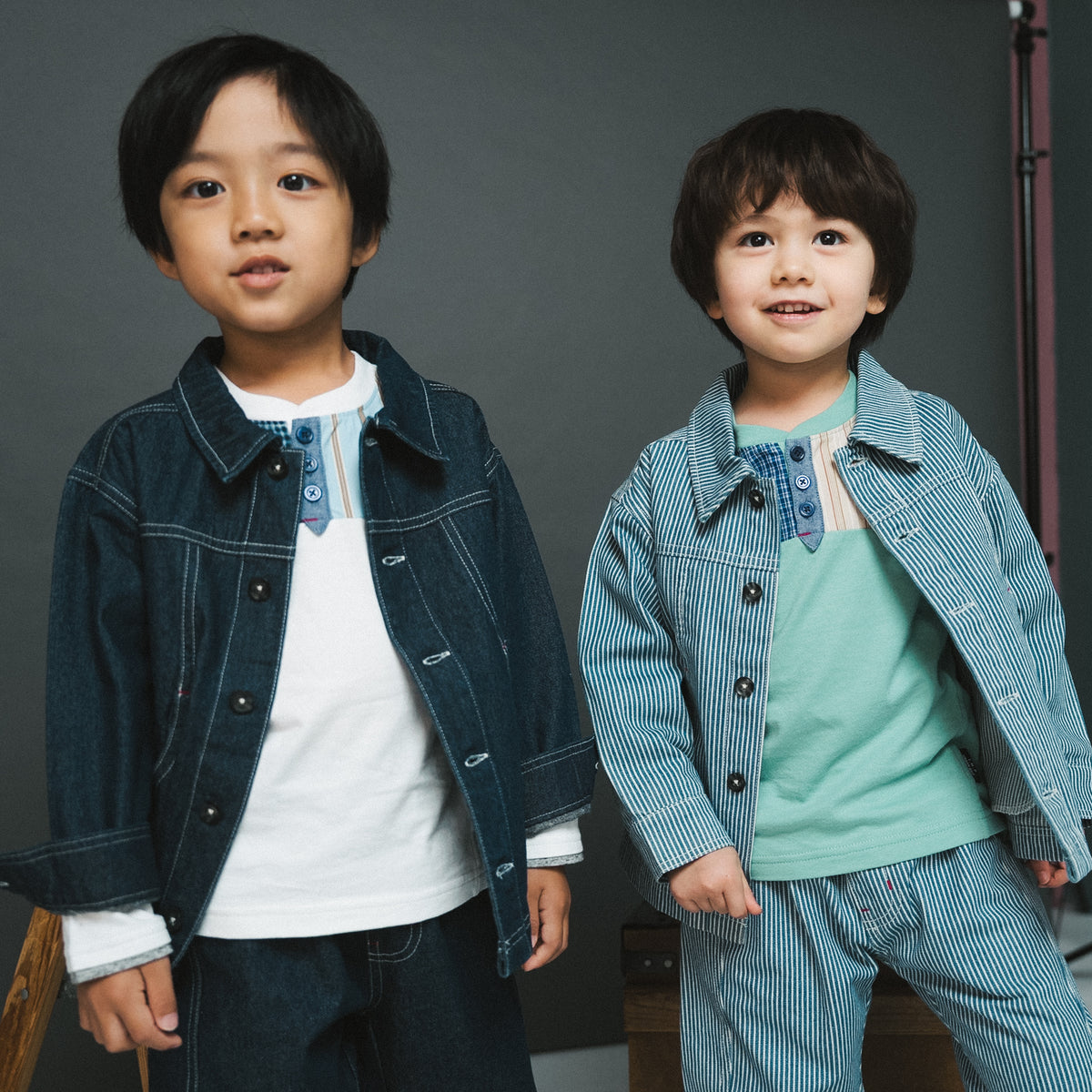 デニムオーバーサイズジャケット　NAVY