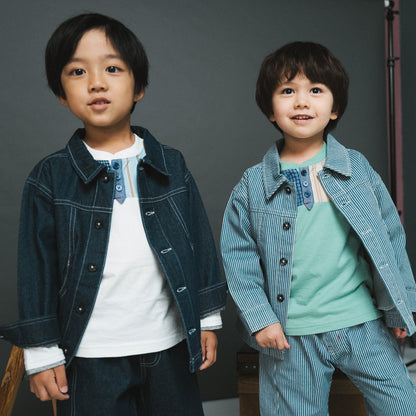 デニムオーバーサイズジャケット　NAVY