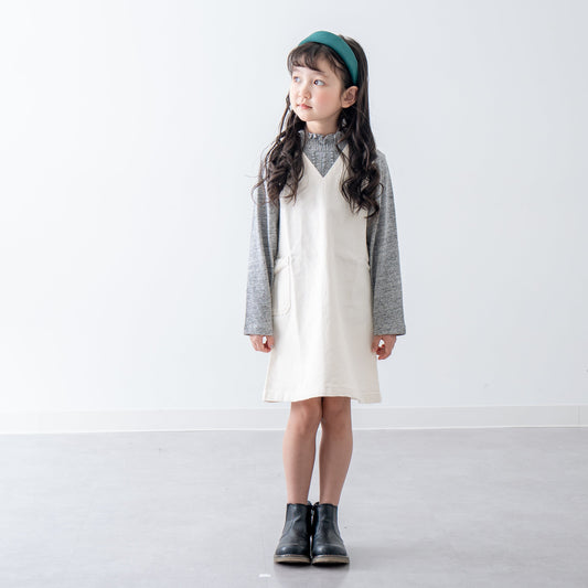 デニムジャンパースカート　IVORY