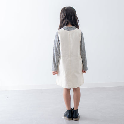 デニムジャンパースカート　IVORY