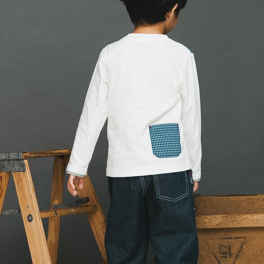 ヘンリーネックTシャツ　OFF-WHITE