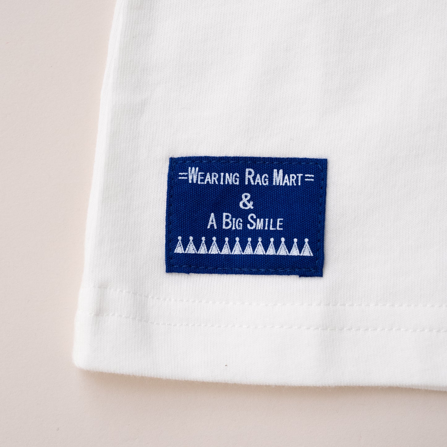 切り替えスリーブTシャツ【ライオン】　OFF-WHITE