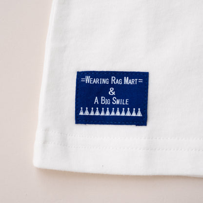 切り替えスリーブTシャツ【ライオン】　OFF-WHITE