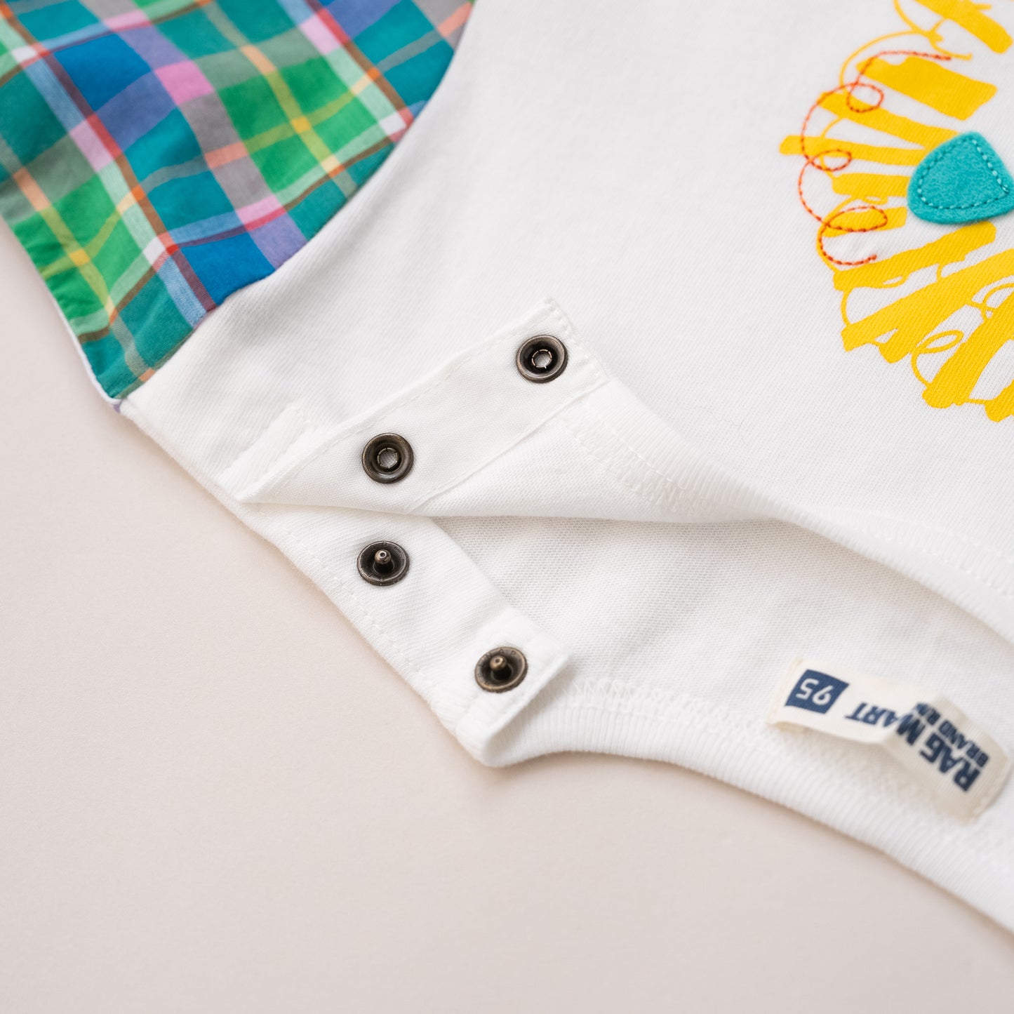 切り替えスリーブTシャツ【ライオン】　OFF-WHITE