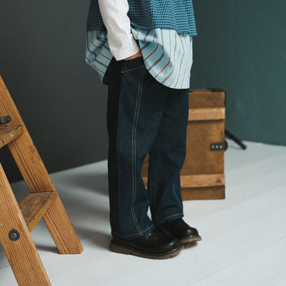 デニムワークパンツ　NAVY