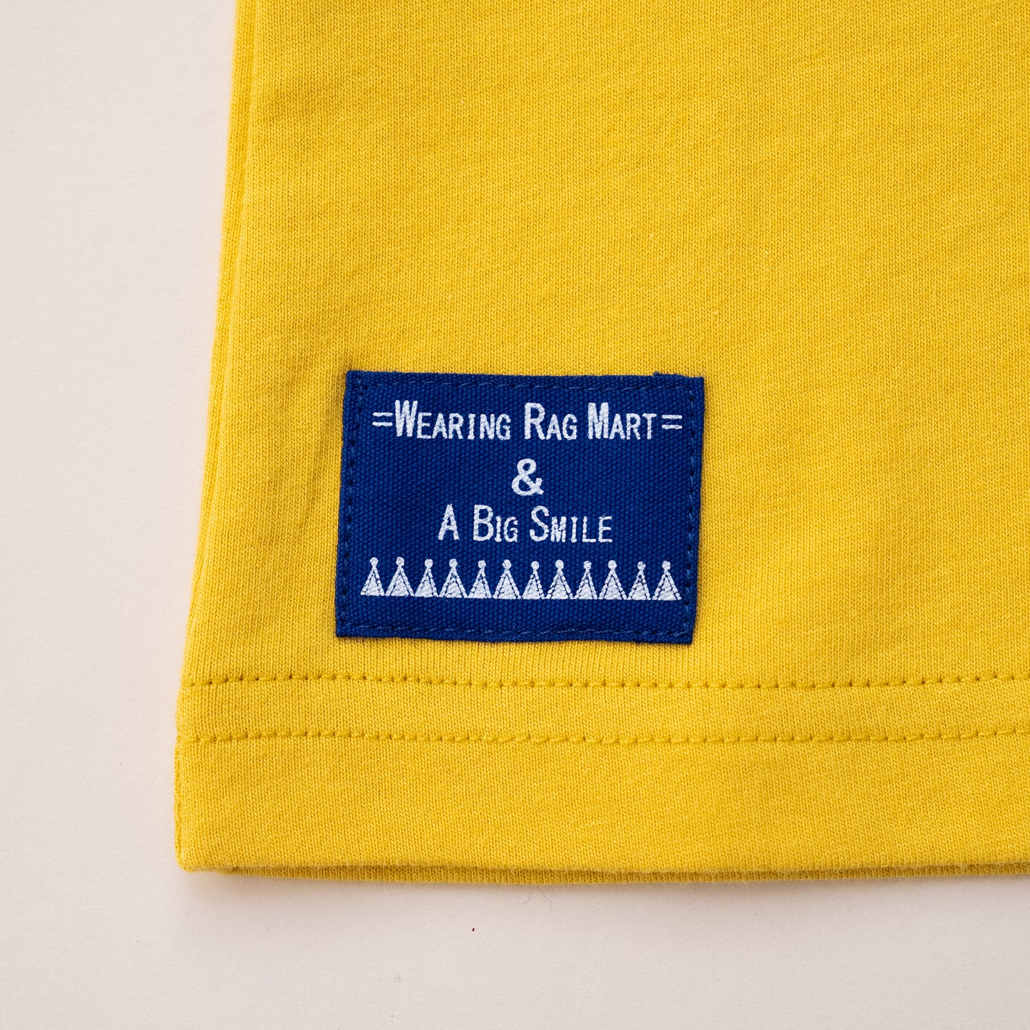 切り替えスリーブTシャツ【ライオン】　YELLOW