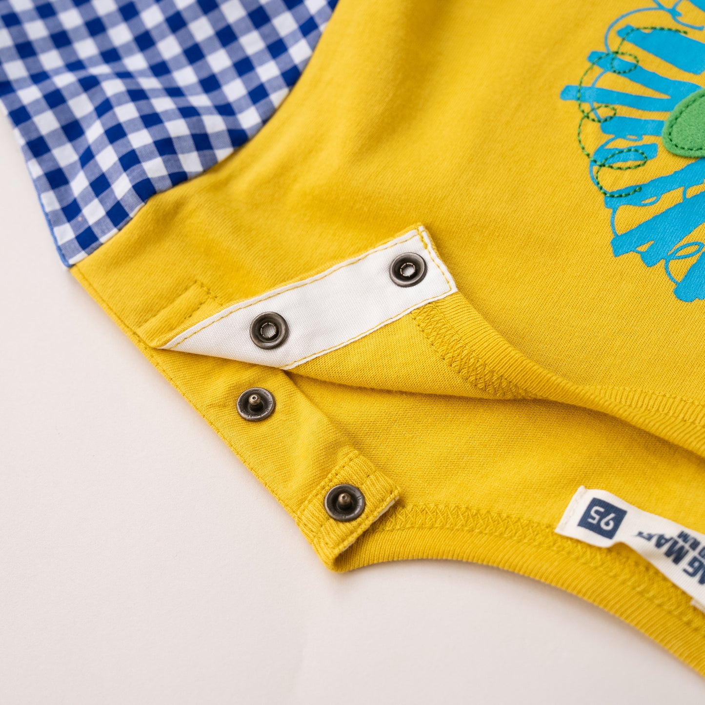 切り替えスリーブTシャツ【ライオン】　YELLOW