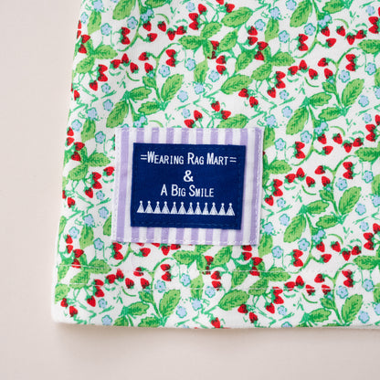 切り替えスリーブTシャツ【イチゴ】　RED