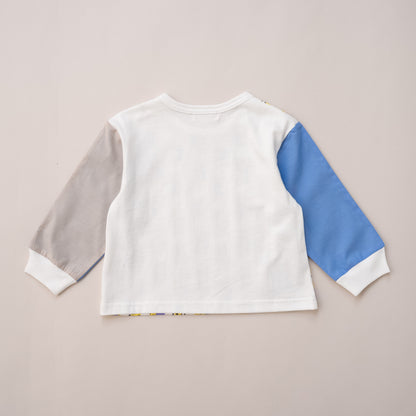 切り替えスリーブTシャツ【コアラ】　OFF-WHITE