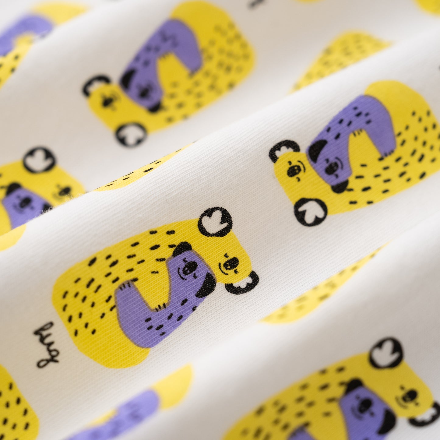 切り替えスリーブTシャツ【コアラ】　OFF-WHITE