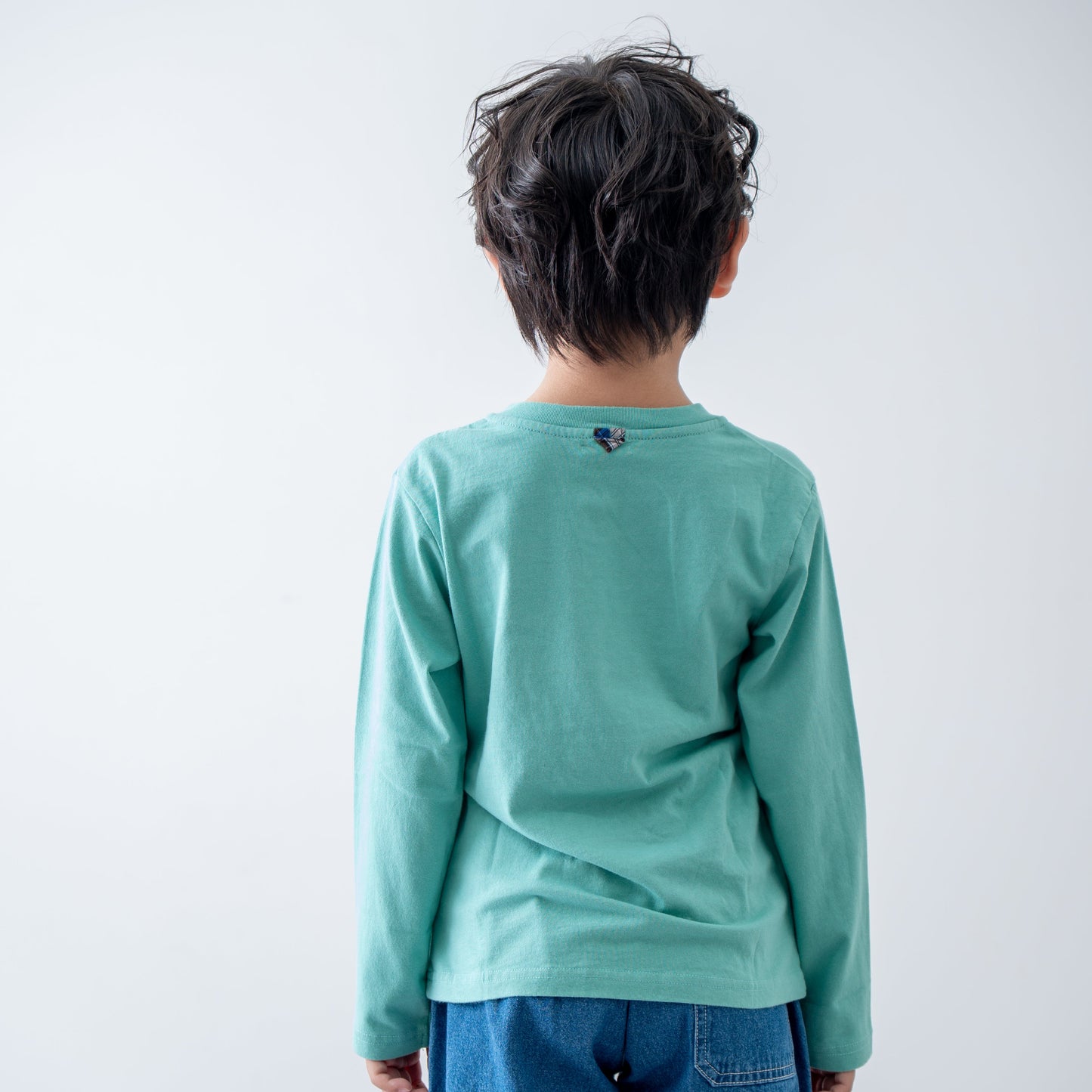 ヘンリーネックTシャツ　GREEN