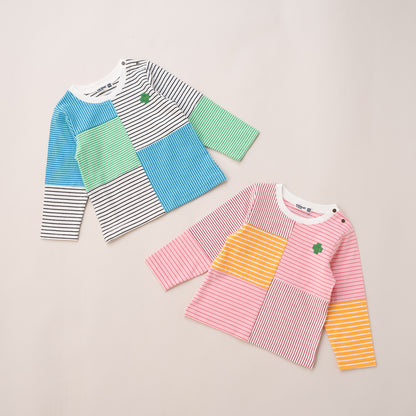 ボーダーTシャツ　BLUE