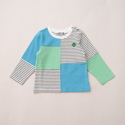 ボーダーTシャツ　BLUE