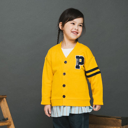 トラッドスタイルカーディガン　YELLOW