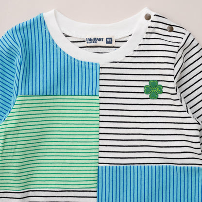 ボーダーTシャツ　BLUE