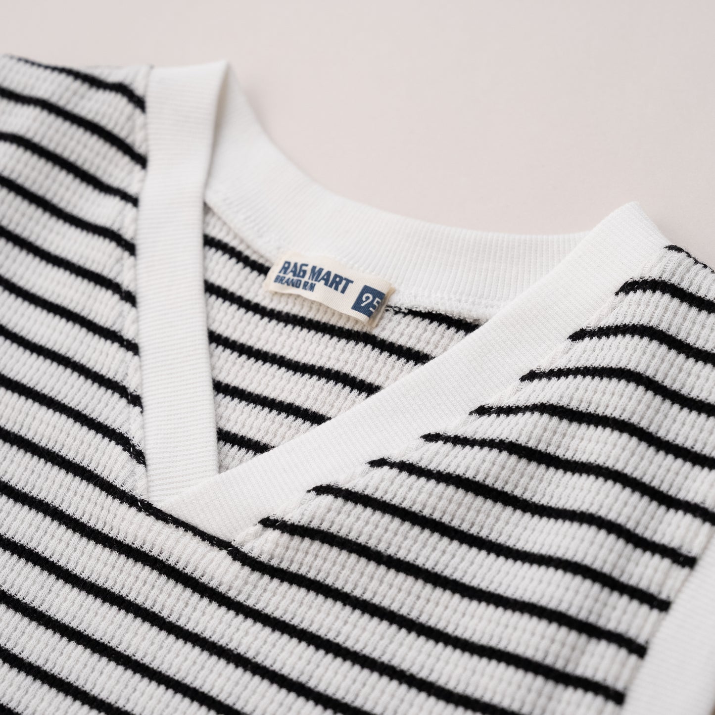 ロンT＆Vネックベストセット　OFF-WHITE