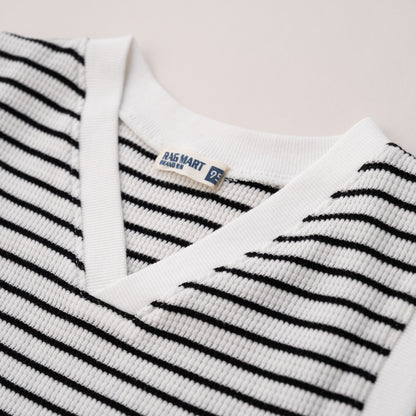 ロンT＆Vネックベストセット　OFF-WHITE