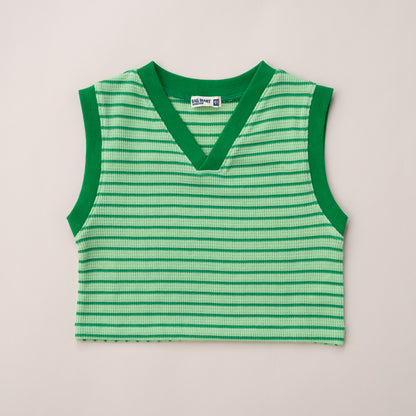 ロンT＆Vネックベストセット　GREEN