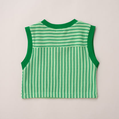 ロンT＆Vネックベストセット　GREEN